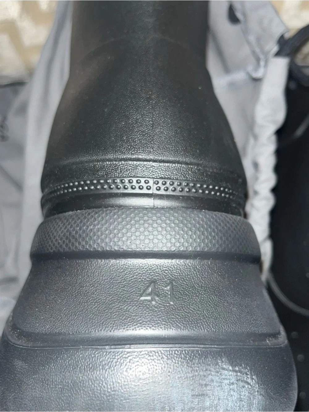 Balenciaga Crocs Black Ankle Rain Boots 41